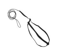 HOUDERCO Harnais Réglable pour Oiseaux avec Laisse Intégrée Corde de Formation Anti-Fuite pour Perroquets Perruches et Petits Oiseaux Harnais de Vol Extérieur Noir XL