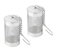 HOUDERCO Infuseur à Thé Boule Maille Fine, Résistant la Déformation, Maison Bureau Résistant à Déformation 2 Pièces en Acier Inoxydable 304