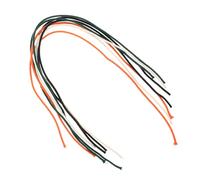 HOUDERCO Kit de Câblage Accessoires de Remplacement Fiables pour Guitare Électrique et Basse 8 Fils de Poussée Cirés 1 Pied, Cuivre Étamé et Coton pour Réparations DIY