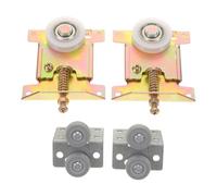 HOUDERCO Kit de Roulettes Coulissantes Fonctionnement Fluide Structure à Roulement de Précision pour Portes D'armoire en Acier Q235 pour Rangement à Domicile ou Chambre