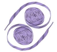 HOUDERCO Lacets de hockey cirés plats très résistants élastiques de rechange pour patins à glace, patins à roulettes, chaussures de sport Violet