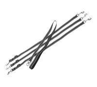 HOUDERCO Laisse pour Chien Triple en Nylon avec Boucle Rotative à 360 Degrés, Poignée Solide et Confortable, pour Promenades Sécurisées et Réfléchissantes
