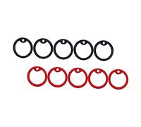 HOUDERCO Lot de 10 Cerceaux Silencieux pour Médailles Didentification pour Chiens en Silicone Légers Et Faciles À Installer