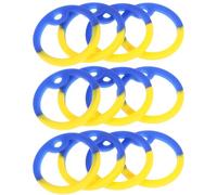 HOUDERCO Lot de 12 Médailles Anti-Bruit pour Chien avec Cerceaux en Silicone Silencieuses Faciles À Installer pour Fournitures pour Animaux De Compagnie Couleur Aléatoire
