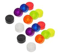 HOUDERCO Lot de 16 Capuchons de Pédale pour Effets Guitare en Abs et Métal, Boutons de Commande Pied pour Sessions Créatives et Utilisation Fréquente, Réglages Précis et Commutation Rapide