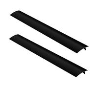 HOUDERCO Lot de 2 Protections en Silicone Flexibles et Résistantes la Chaleur pour Joints de Cuisinière, Couvercles Noirs sans Couture Adaptés aux Zones Évier et Plaque de Cuisson
