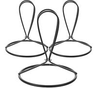 HOUDERCO Lot de 3 Adaptateurs D'abat-jour en Fer Noir, Clips Légers pour Fixer L'ampoule, Faciles à Ajuster, pour Maison et Restaurant