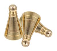 HOUDERCO Lot de 3 Moules à Parfum en Laiton Couleur Or, Moule à Cône de Parfum Forme Tour, Outil de Fabrication Créatif pour Parfum Fait Maison, Accessoire Décoratif pour Brûleur de