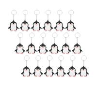 HOUDERCO Lot de 40 Porte-clés Pingouin Mignons en Pvc, Décoration Éducative et Accessoire pour Paquet à Dos ou Clés, pour Présents D'anniversaire et Fêtes D'garçon et Filles
