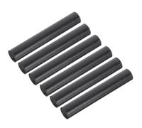 HOUDERCO Lot de 6 Connecteurs de Tige Filetée en Fer Noir, Structure Robuste et Légère, Accessoires Élégants pour Poteau D'éclairage Simple et Lampe Suspendue