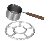 HOUDERCO Louches à Soupe Acier Inoxydable avec Double Bec Verseur Poignée Longue pour Cuisson et Service Évite Débordements et Gouttes Sauces et Soupes