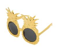 HOUDERCO Lunettes de Soleil Accessoires Hawaïens Uniques D'ananas Légères et Confortables Tropicales Vacances pour Fête Carnaval et Soirée Maquillage