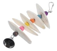 HOUDERCO Mâcher en Os de Seiche pour Perroquet, Supplément de Calcium Naturel, Accessoire Suspendu pour Oiseaux de Compagnie, Solide et Sain Couleur Aléatoire