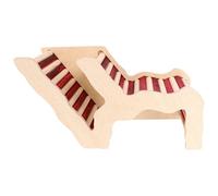 HOUDERCO Maison en Bois pour Hamster, Cachette Décorative Échelle | Peut Se Peindre, pour Entraînement et Jeu, Accessoire Multi-usage