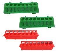 HOUDERCO Mangeoire Multifonction Nourrisseur Professionnel pour Pigeons en Plastique Léger Accessoire pour Alimentation Quotidienne en Cage 4 Pièces pour Poulets et Canaris