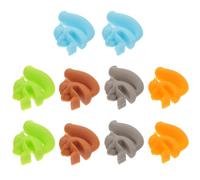 HOUDERCO Marqueurs à Vin Décoratifs pour Identifier Verres à Vin 10pcs en Silicone Forme Écureuil et Suspendre Sachets de Thé Usage Maison et Bureau