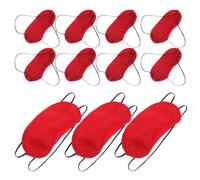 HOUDERCO Masque de Sommeil Lot de 24 Pièces en Polyester Rouge Occultant Yeux Confortable Haute Performance de Blocage Lumière, Voyage Sommeil à Domicile