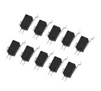 HOUDERCO Micro Interrupteur Électrique Miniature 16a en Métal Noir, Toucher, Usage Répété Jusqu'à 500000 Fois, pour Appareils Audio et Électroménagers