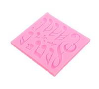 HOUDERCO Moule en Silicone pour Argile et Chocolat de Note de Musique, Multifonction, Rangement Pratique, pour Décoration de Gâteaux et Fêtes Créatives