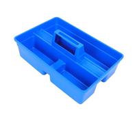 HOUDERCO Organisateur de Boîte à Outils en Plastique Léger à 3 Compartiments, Conteneur de Rangement Portable pour Instruments Vétérinaires et Fournitures D’Élevage Porcin