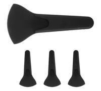 HOUDERCO Organisateur Magnétique de Ciseaux Cuisine 4pcs en Plastique Noir, Support Mural Polyvalent pour Rangement Minimaliste Cuisine