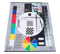 HOUDERCO Outil D'étalonnage des Couleurs pour Moniteur et Testeur D'objectifs Photo Motifs Standardisés sur Papier Résistant pour Calibration et Réglage de Mise Point