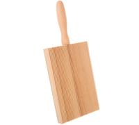 HOUDERCO Outils pour la fabrication de pâtes Conseil Garganelli en bois avec poignée ergonomique pour les pâtes maison et les gnocchis authentiques