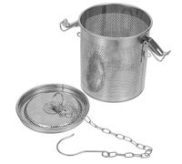 HOUDERCO Panier à Saumure en Acier Inoxydable Argenté Tamis Fin Détachable pour Cuisson de Soupe et Braisé de Porc