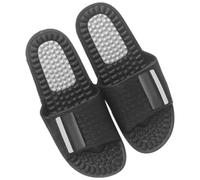 HOUDERCO Pantoufles de Massage Antidérapantes Stimulation des Points D'acupression des Pieds en Pvc 1 Paire Noir Confortable Plusieurs styles Maison Salle de Bain Plusieurs styles