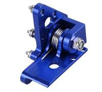 HOUDERCO Pédale Robuste D'aluminium de Alliage Frein en Rotative Arrière Bleu Embout et Stylé Lever Compatible Plusieurs Modèles de Moto