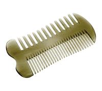 HOUDERCO Peigne en Corne de Bœuf pour Soin des Cheveux et Massage du Cuir Chevelu Professionnel Double Face Équilibre L'huile, Usage Quotidien