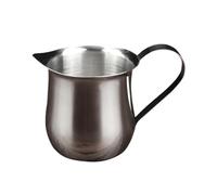 HOUDERCO Pichet Anti-fuite et Confortable Design Élégant 90ml en Acier Inoxydable à Lait pour Barista et Utilisation en Dessert Shop