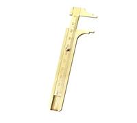 HOUDERCO Pied à Coulisse en Laiton Mini Jauge à Vernier, Design Antique Léger et Non Magnétique, pour Bijoutier et Composants de Bijoux