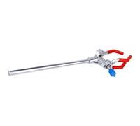 HOUDERCO Pince à Flacon Métallique Réglable Grosse Taille en Alliage de Zinc Électrolytique, Pince à 3 Griffes pour Laboratoire, Support pour Tubes à Essai et Béchers, Fournitures