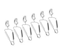 HOUDERCO Pinces à Escargots en Acier Inoxydable Lot de 6 Outils de Service pour Fruits de Mer Ressort Main Usage Domestique et Traiteur