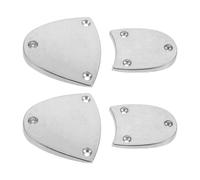 HOUDERCO Plaques et Arrière en Aluminium pour Claquettes Argent Taille 42 Antidérapantes avec Vis Incluses pour Danse sur Scène 1 Paire