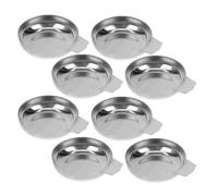 HOUDERCO Plateaux de Balance Électronique Compact et Précis en Acier Inoxydable 8pcs Plateau de Pesée Numérique pour Bijoux et Perles pour pour Professionnels et Débutants