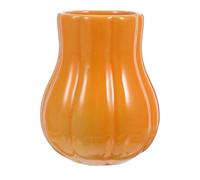 HOUDERCO Porte-ustensiles Décor Rustique D'automne en Céramique de Citrouille Orange Bocal de Conservation Pratique et Décoratif pour Halloween pour Comptoir Cuisine