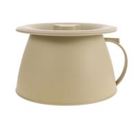 HOUDERCO Pot de Chambre Unisexe en Plastique avec Couvercle, Bassins de Lit Polyvalents pour Garçon et Filles et Personnes Âgées, Design Pratique et Résistant