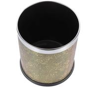 HOUDERCO Poubelle Ronde sans Couvercle Double Couche Décorative Cercle de Pression, Solide et Ergonomique, pour Bureau, la Cuisine et Salle de Bain