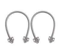 HOUDERCO Protecteur de Câble Métallique 2pcs pour Système de Contrôle D'accès, Gaine de Câble Flexible en Acier Inoxydable et Plastique Argenté, Anti-poussière pour Bâtiments Commerciaux