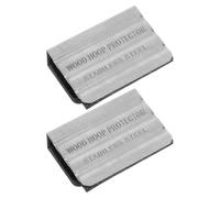 HOUDERCO Protection de Cercle de Tambour Facile à Installer en Silicone Argenté 2pcs Prolonge la Durée de Vie Batterie pour Cerceau de Grosse Caisse en Bois