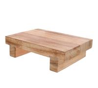 HOUDERCO Repose-Pieds en Bois Léger pour Maison et Bureau, Grand Marchepied Antidérapant pour Soulager la Fatigue, Bureau Chambre D'étude