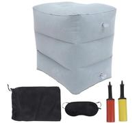 HOUDERCO Repose-Pieds Réduit la Fatigue Musculaire en PVC Gonflable Facile à Gonfler Couleur Aléatoire pour Voyage en Avion et Bureau Accessoire Pratique pour Travail
