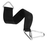 HOUDERCO Sangle Suspendre Noire 50 Cm pour Balançoire Grand Crochet, Sangle Résistante Multifonction pour Hamac, Siège de Balançoire et Système de Poulie de Gym, Accessoire Suspendu