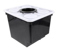 HOUDERCO Seau Hydroponique Noir avec Panier pour Culture Hors Sol de Légumes Fruits et Fleurs Installation Simple Adapté Balcon et Potager Intérieur