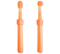 HOUDERCO Set de Brosses à Dents en Silicone Doux Lot de 2 avec Poils Souples et Étui de Rangement Portable, Design Animal Mignon pour Bébés pour Soins Buccaux à Domicile Voyage