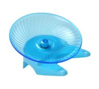 HOUDERCO Silent Pet Running Wheel with Stand for Small Pets Quiet Indoor Exercise Saucer for Gerbils Mice Hedgehogs Year Round Fitness
