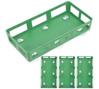 HOUDERCO Support de Cage à Fleurs Vert en Plastique 4pcs Ventouse pour Décoration Mariage et Décor de Voiture de Mariage DIY