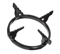 HOUDERCO Support de Casserole pour Réducteur de Bague à Gaz Noir Lisse sans Bavures, Design Spécial pour Cafetière et Bouilloire Cuisinière